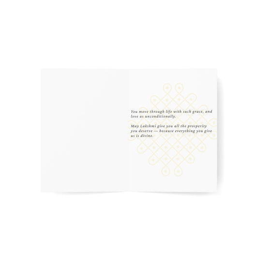 Happy Mother's Day Goddess Lakshmi Greeting Card Printify