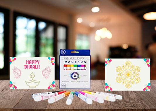 Ashtalakshmi Paper Dolls and Diwali Card Duo - Tulsie