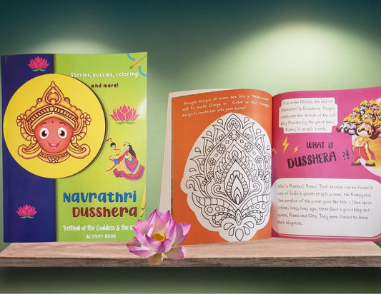 Navrathri/Dusshera FULL-COLOR Activity Book - Tulsie