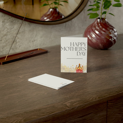 Happy Mother's Day Goddess Lakshmi Greeting Card Printify