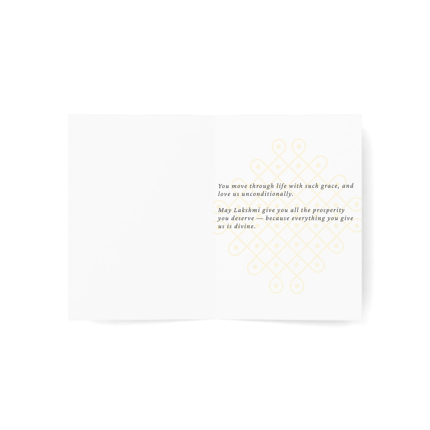 Happy Mother's Day Goddess Lakshmi Greeting Card Printify