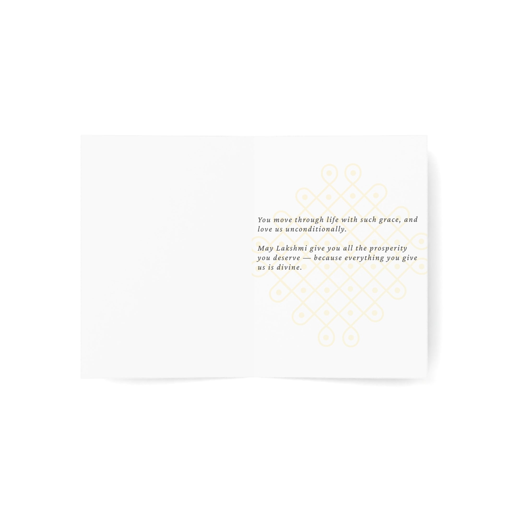 Happy Mother's Day Goddess Lakshmi Greeting Card Printify