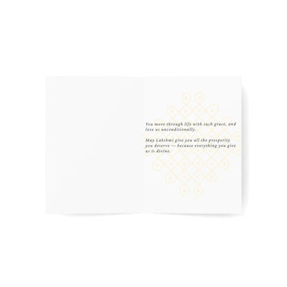 Happy Mother's Day Goddess Lakshmi Greeting Card Printify