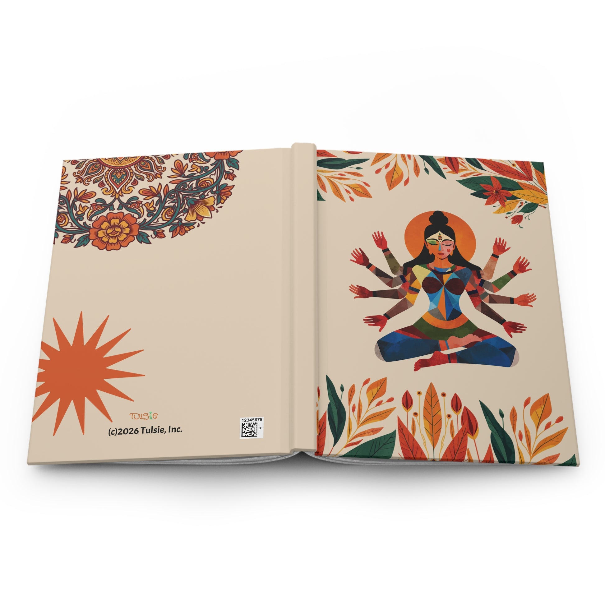 Goddess Hardcover Journal,  Divine Feminine Notebook for Mindfulness Printify