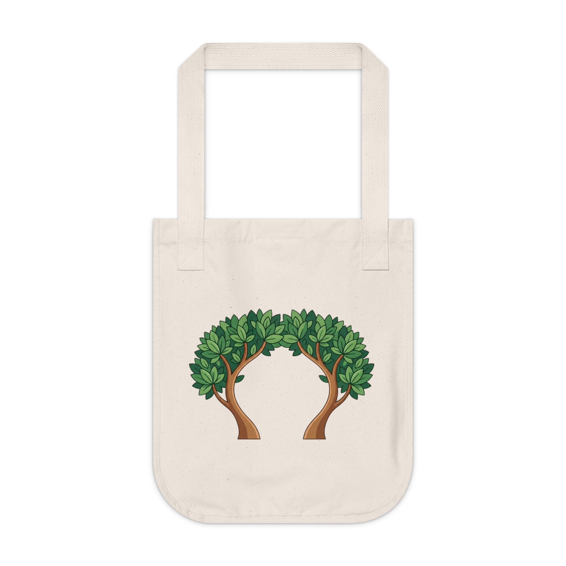 Earth Day Indian Motif Organic Canvas Tote Bag Printify