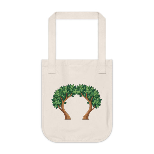 Earth Day Indian Motif Organic Canvas Tote Bag Printify