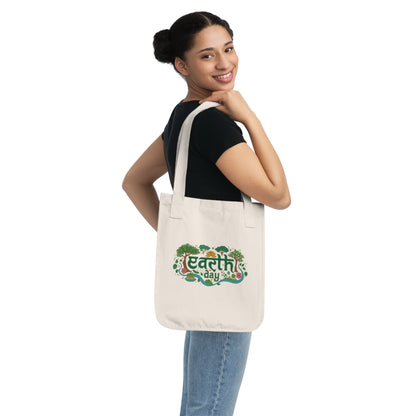 Earth Day Indian Motif Organic Canvas Tote Bag Printify